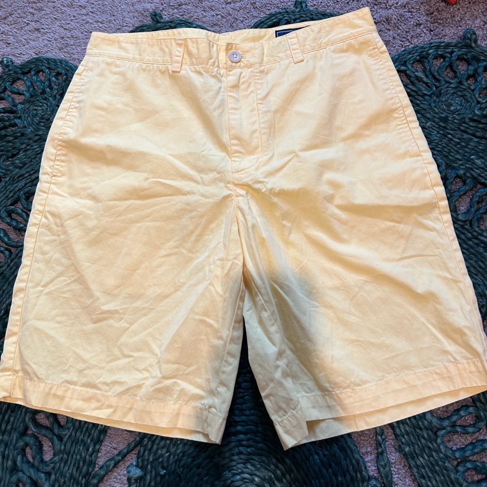 Vineyard Vines Club Shorts, Yellow, Size 32
